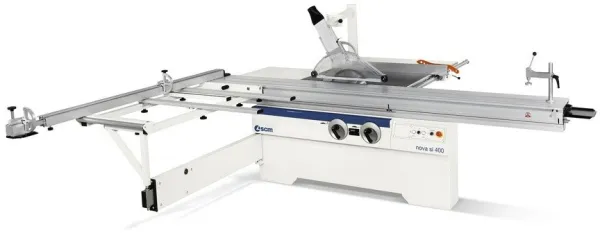 SCM Cirkelsåg, SI 400 NOVA med lutande klinga och skjutbord.